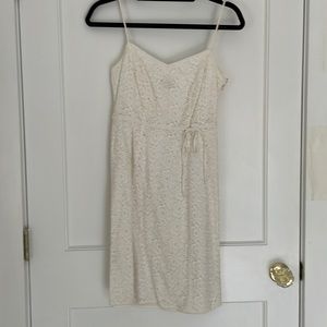 Ann Taylor white eyelet dress, 0P